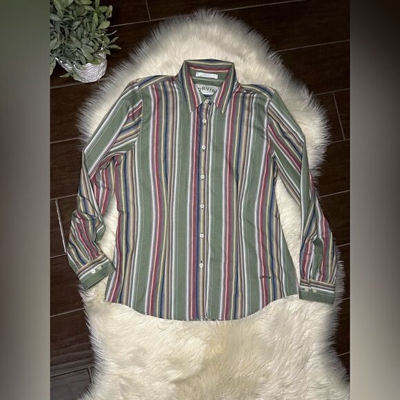 Orvis stripped wrinkle free collared button down sz 10 - Picture 1 of 6